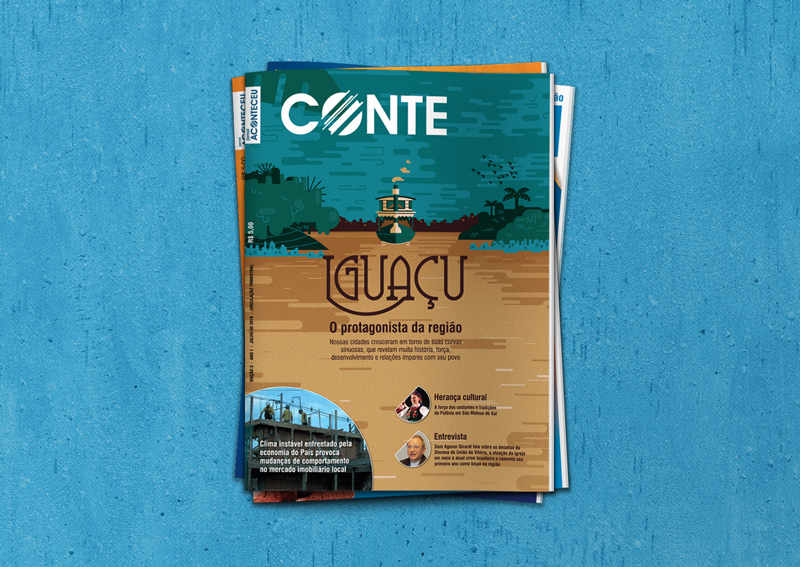 Diagramação de capa de revista